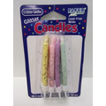 Pastel Glitter Candles